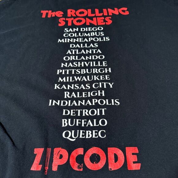 The Rolling Stones Band ‘Zip Code’ Concert Tour Shirt 2XL Lips Tongue Jagger - Picture 10 of 12
